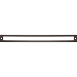 Top Knobs TK929AG Hollin 12" Center to Center Pull Backplate Ash Gray
