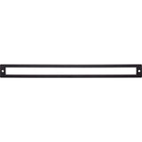 Top Knobs TK929BLK Hollin 12" Center to Center Pull Backplate Flat Black