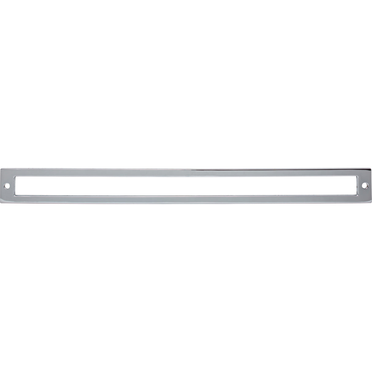 Top Knobs TK929PC Hollin 12" Center to Center Pull Backplate Polished Chrome