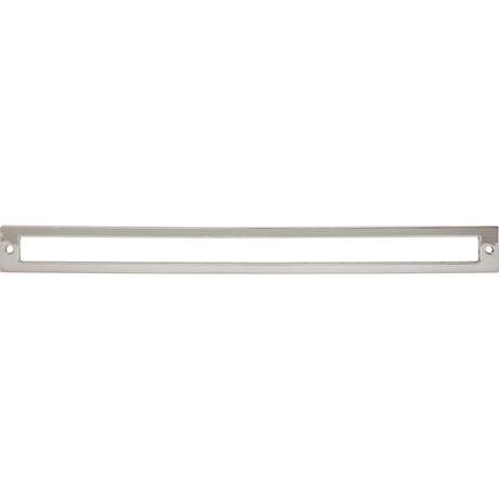 Top Knobs TK929PN Hollin 12" Center to Center Pull Backplate Polished Nickel