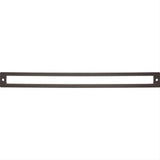 Top Knobs TK929AG TK929 Hollin 12" Center to Center Pull Backplate Ash Gray