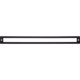 Top Knobs TK929BLK TK929 Hollin 12" Center to Center Pull Backplate Flat Black