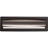 Top Knobs TK938AG TK938 Hollin 5 1/16" Center to Center Cup Pull Ash Gray