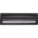 Top Knobs TK938BLK TK938 Hollin 5 1/16" Center to Center Cup Pull Flat Black