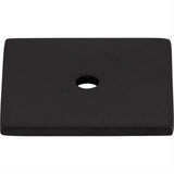 Top Knobs TK95BLK TK95 Square 1 1/4" Knob Backplate Flat Black