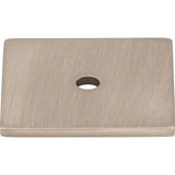 Top Knobs TK95BSN TK95 Square 1 1/4" Knob Backplate Brushed Satin Nickel