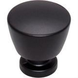 Top Knobs TK961BLK TK961 Allendale 1 1/4" Diameter Mushroom Cabinet Knob Flat Black
