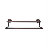 Top Knobs TUSC11ORB TUSC11 Tuscany Bath Towel Bar 30" Double Oil Rubbed Bronze