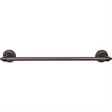 Top Knobs TUSC8ORB TUSC8 Tuscany Bath Towel Bar 24 Inch Single Oil Rubbed Bronze