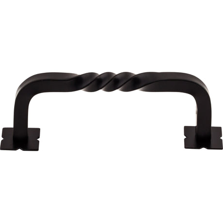 Top Knobs M713 Twist 3 3/4" Center to Center Bar Pull Patina Black