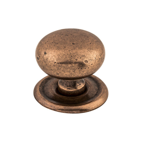 Top Knobs M26 Victoria 1 1/4" Diameter Round Knob Old English Copper