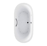Toto ABA794R#01LPN cotton / polished nickel left blower, grab bar and led