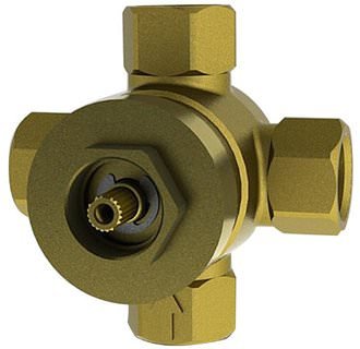 Toto TSMX 1/2" Ceramic Disk Three Way Diverter Valve Brass