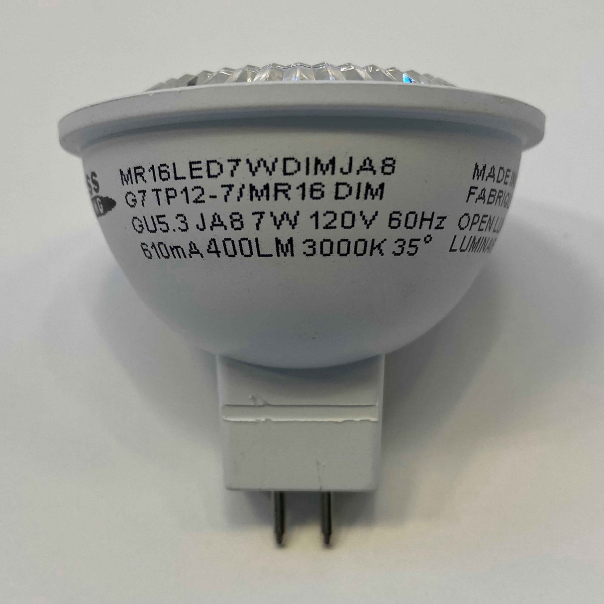 Access Lighting TP-MR16LED7WDIMJA8 7 watt gu10 mr16