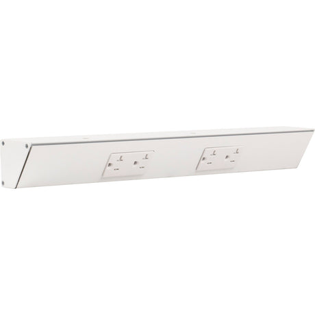 Task Lighting TR18-2WD-P-WT white angle power strip