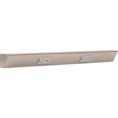 Task Lighting TR24-2GD-P-SN satin nickel angle power strip