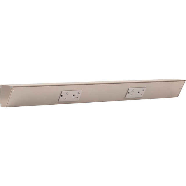 Task Lighting TR24-2GD-P-SN satin nickel angle power strip