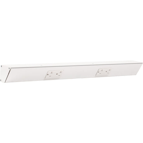 Task Lighting TR24-2WD-P-WT white angle power strip