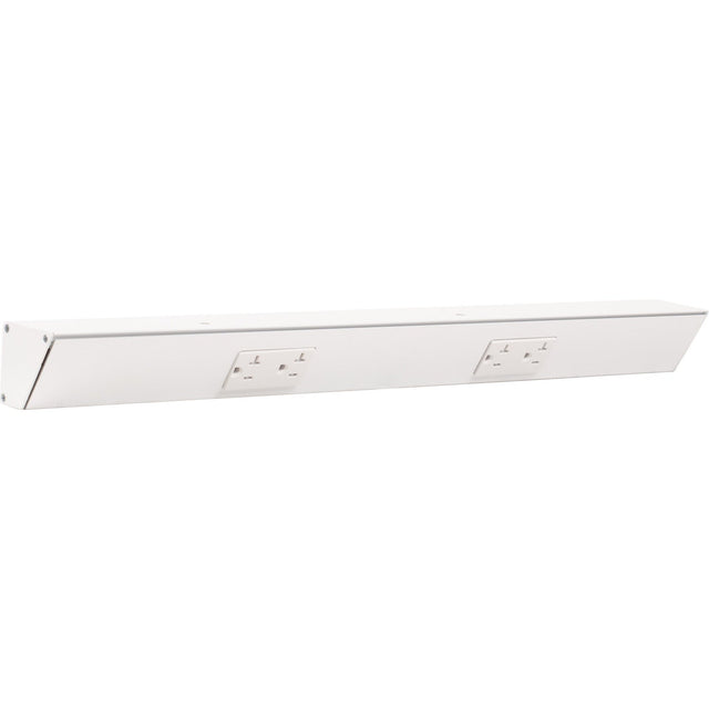 Task Lighting TR24-2WD-P-WT white angle power strip
