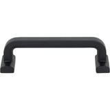 Top Knobs TK3162BLK Harrison 3 3/4" Center to Center Bar Pull Flat Black