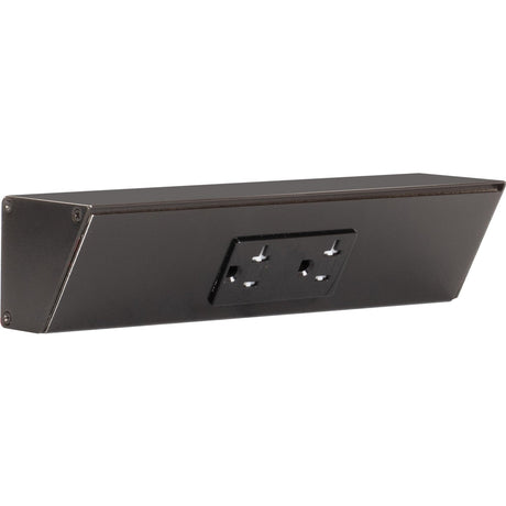 Task Lighting TR9-1BD-P-BK black angle power strip