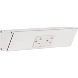 Task Lighting TR9-1WD-P-WT white angle power strip
