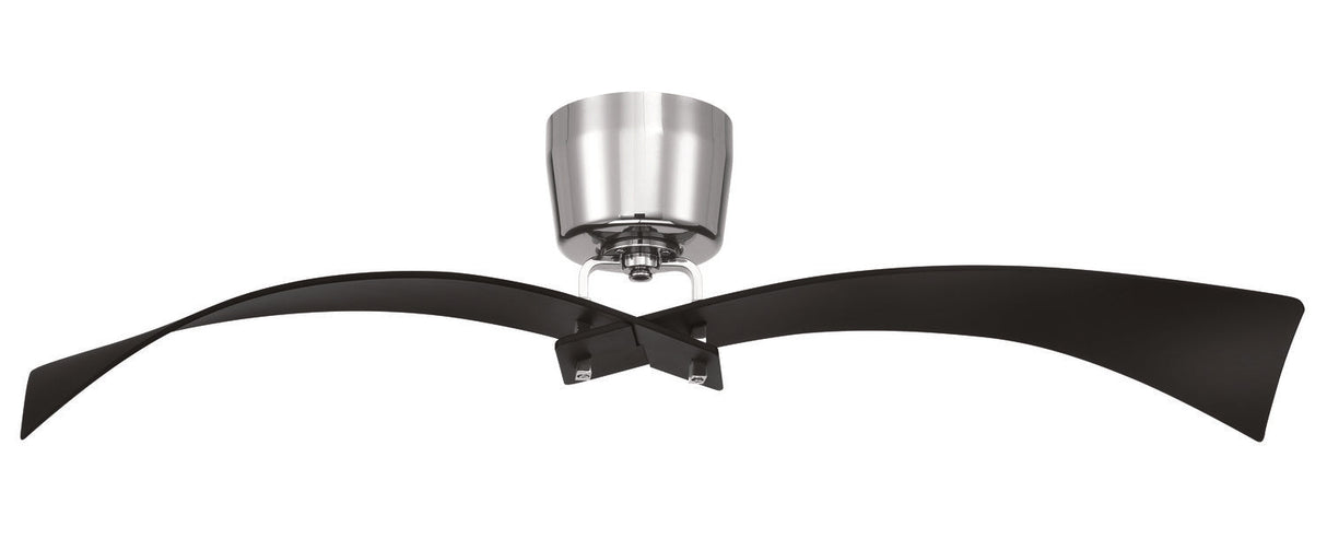 Craftmade TRN52FBPLN2 flat black / polished nickel ceiling fan blades included