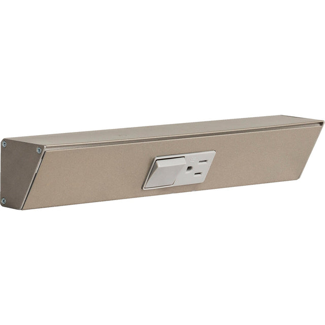 Task Lighting TRS12-1G-SN satin nickel angle power strip