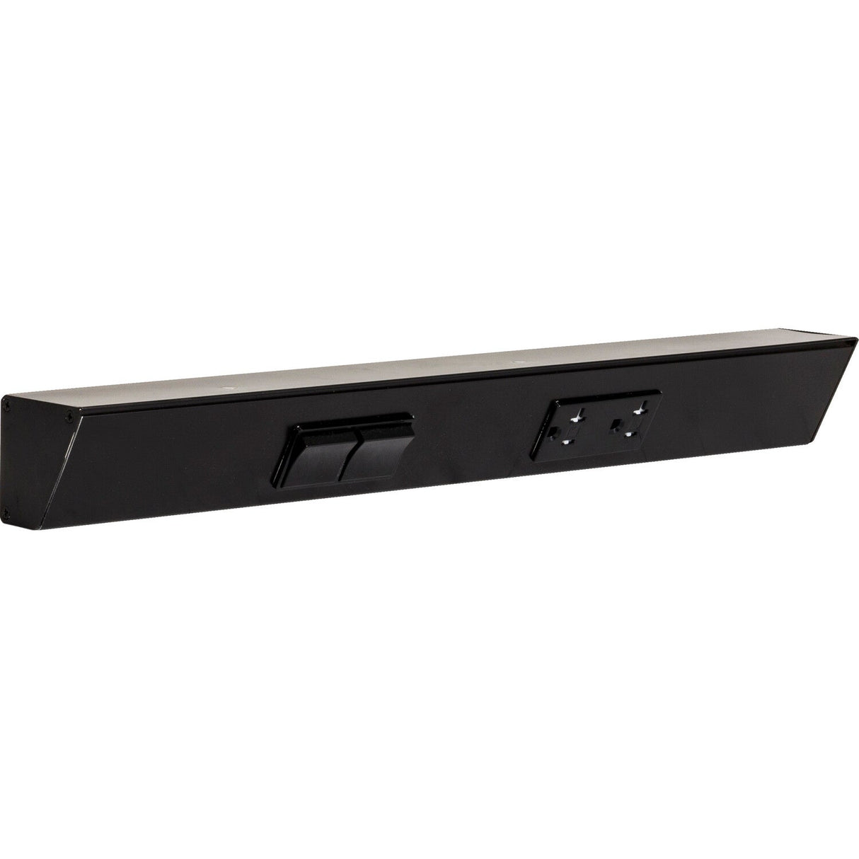 Task Lighting TRS18-2B-BK-LS black angle power strip
