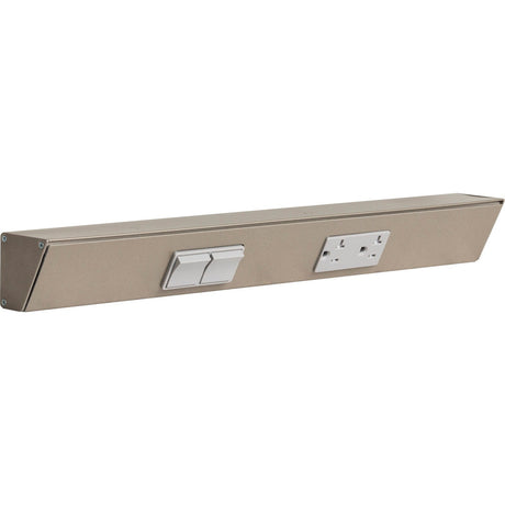 Task Lighting TRS18-2G-SN-LS satin nickel angle power strip