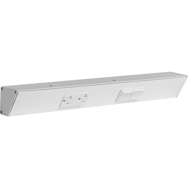 Task Lighting TRS18-2W-WT-RS white angle power strip