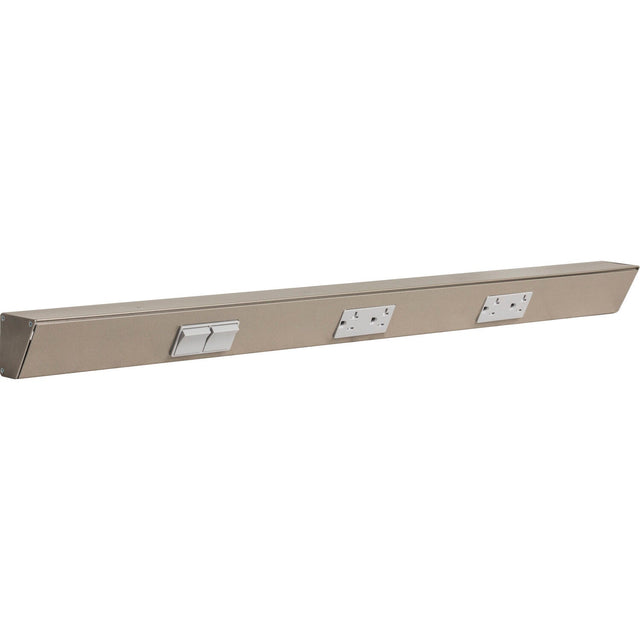 Task Lighting TRS30-3G-SN-LS satin nickel angle power strip