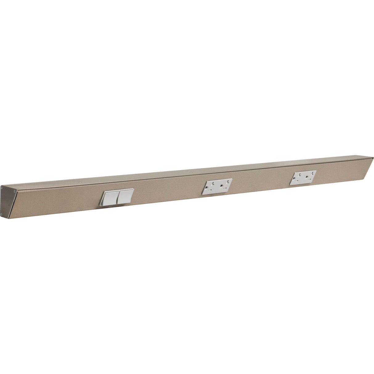 Task Lighting TRS36-3G-SN-LS satin nickel angle power strip