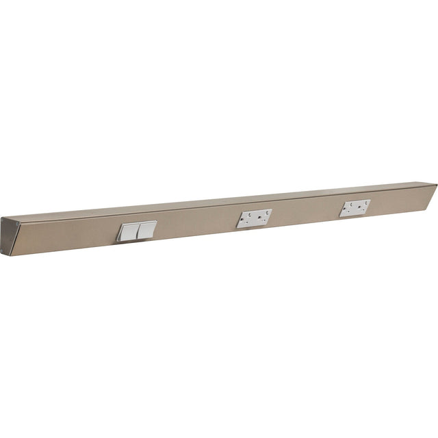 Task Lighting TRS36-3G-SN-LS satin nickel angle power strip