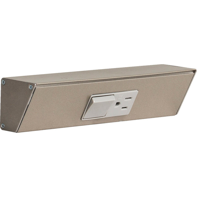 Task Lighting TRS9-1G-SN satin nickel angle power strip