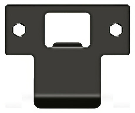 Deltana TSPE225U10B t-strike plate in satin stainless, additional view