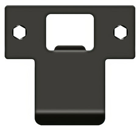 Deltana TSPE250U10B t-strike plate in satin stainless, additional view