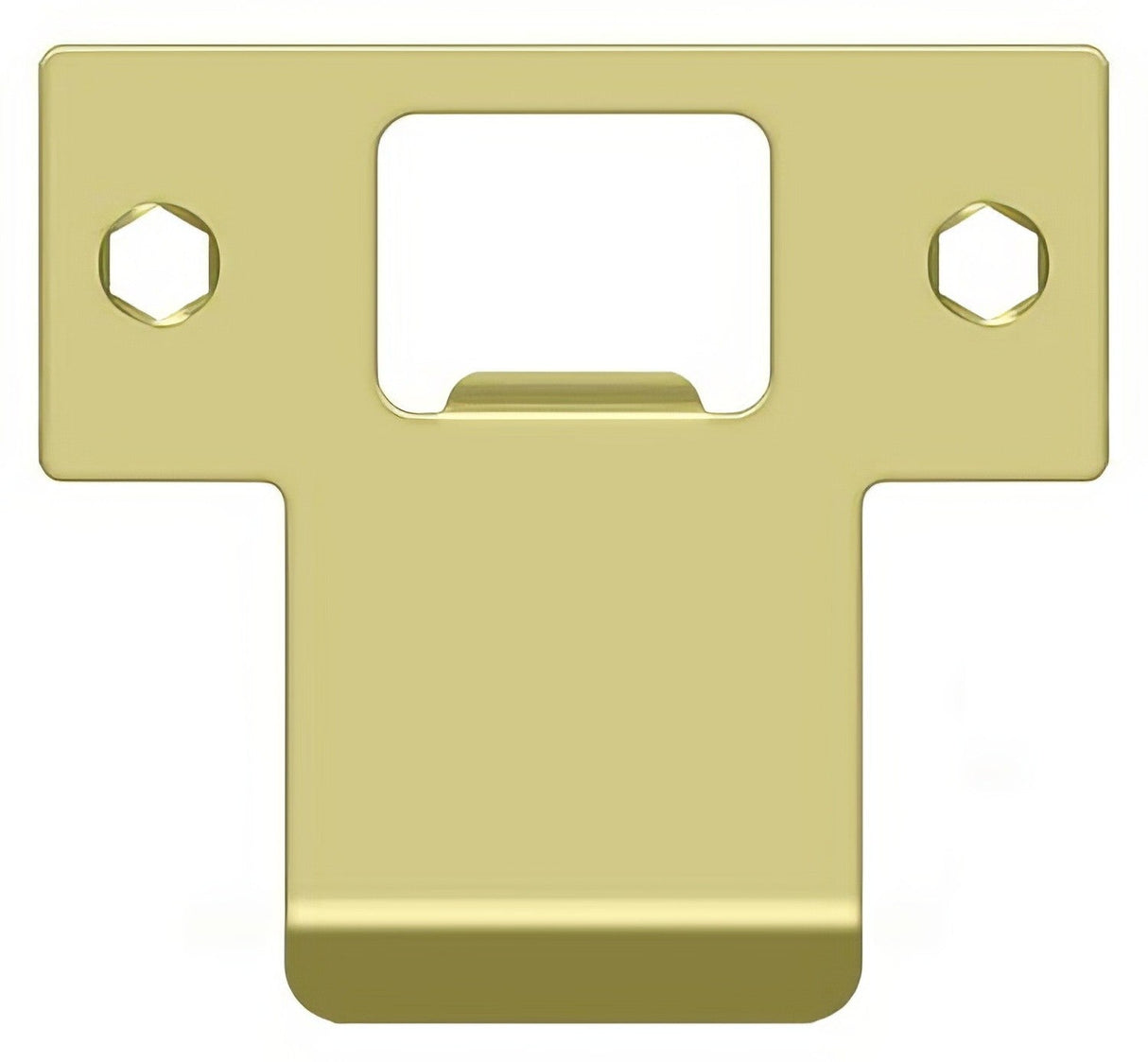 Deltana TSPE250U3 polished brass t strike plate