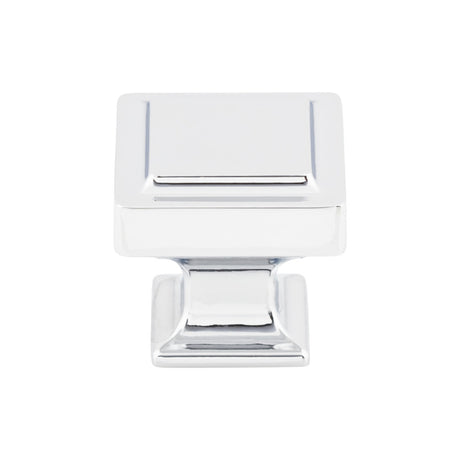 Top Knobs TK702PC Ascendra 1 1/4" Length Square Knob Polished Chrome