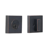 Weslock U0771-1-1FR22 oil rubbed bronze square single cylinder deadbolt