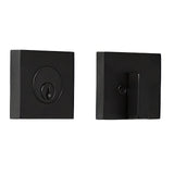 Weslock U0771-2-2FR22 matte black square single cylinder deadbolt