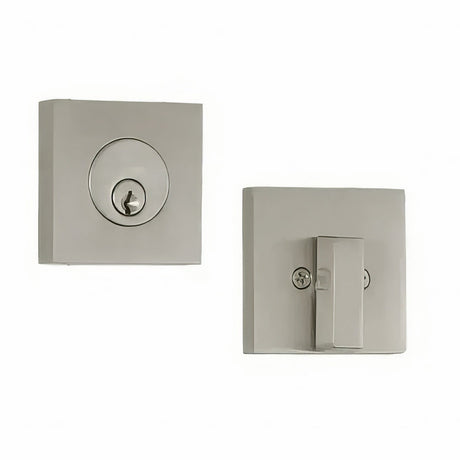 Weslock U0771-N-NSL22 satin nickel square single cylinder deadbolt