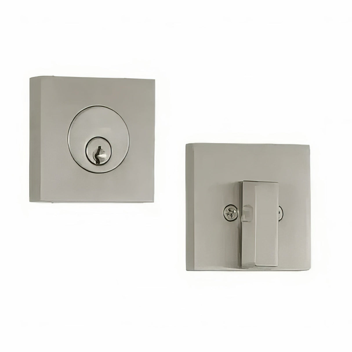 Weslock U0771-N-NSL22 satin nickel square single cylinder deadbolt
