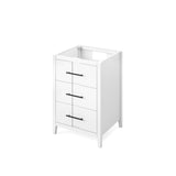 Jeffrey Alexander Katara 24" White Single Sink Bathroom Vanity with White Quartz Top - 8 in. Widespread Faucet Top - VKITKAT24WHWQR1 product image 2