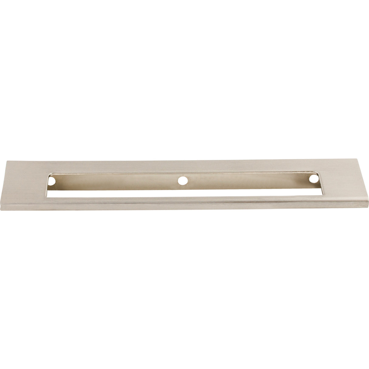 Top Knobs TK522BSN Europa Cut Out 6" Center to Center Finger Pull Brushed Satin Nickel