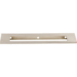 Top Knobs TK522BSN Europa Cut Out 6" Center to Center Finger Pull Brushed Satin Nickel