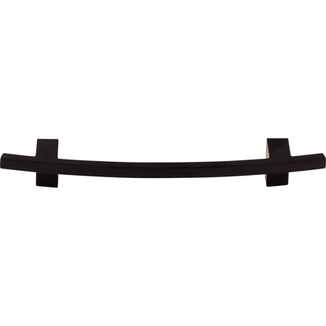 Top Knobs TK83BLK Slanted 5" Center to Center Bar Pull Flat Black