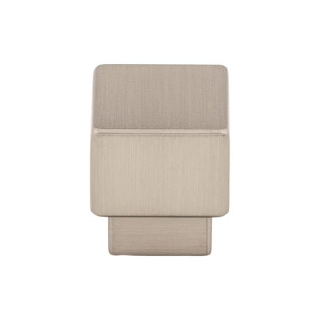 Top Knobs TK32BSN Tapered 1" Length Square Knob Brushed Satin Nickel