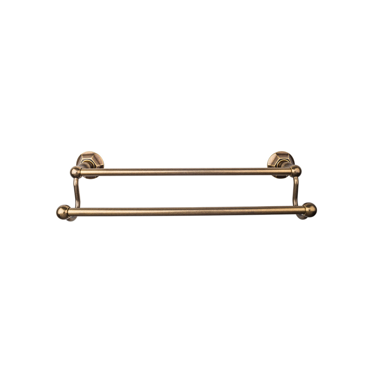 Top Knobs ED9GBZB TOP BATH (R) Edwardian Bath Double 26 1/2" Wall Mounted Towel Bar German Bronze