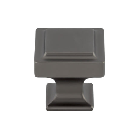 Top Knobs TK702AG Ascendra 1 1/4" Length Square Knob Ash Gray